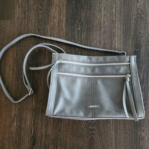 Relic By Fossil Grey Smoke Kerrington Crossbody Bag Purse